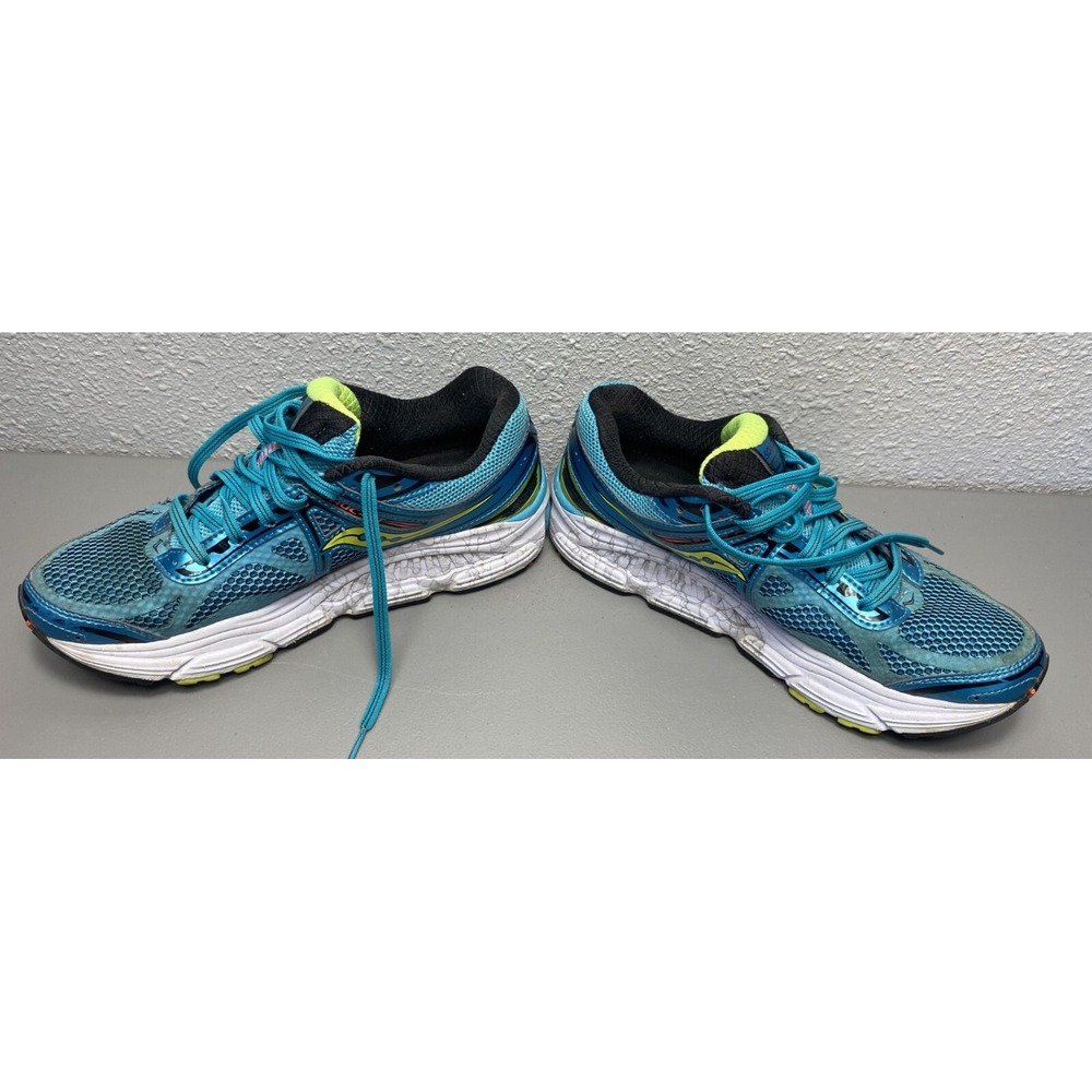 Saucony Omni 14 S10270-2 Women US 7.5 Running Shoes Blue White Athletic Sneakers - Picture 9 of 13
